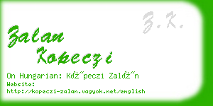 zalan kopeczi business card